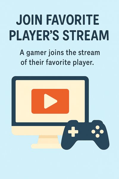Gaming Stream Invitation Graphic with Modern Design