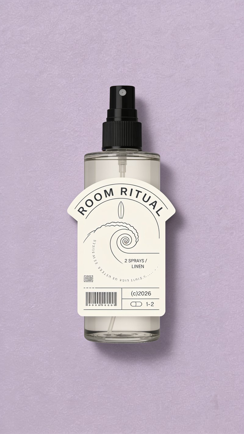 Elegant room spray bottle