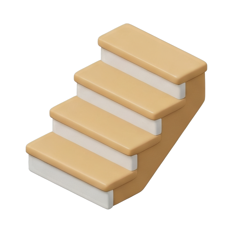 Detailed stair construction section
