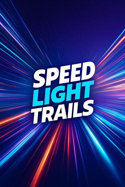 Dynamic Light Trails in Motion
