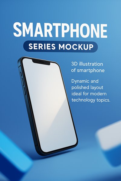 Dynamic Smartphone Mockup for Modern Technology Presentation