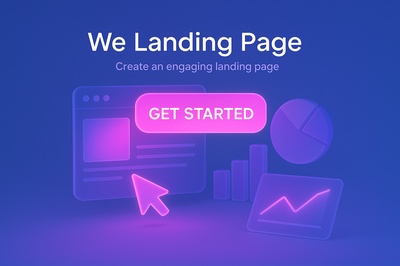 Fluorescent Composition for Landing Page Design