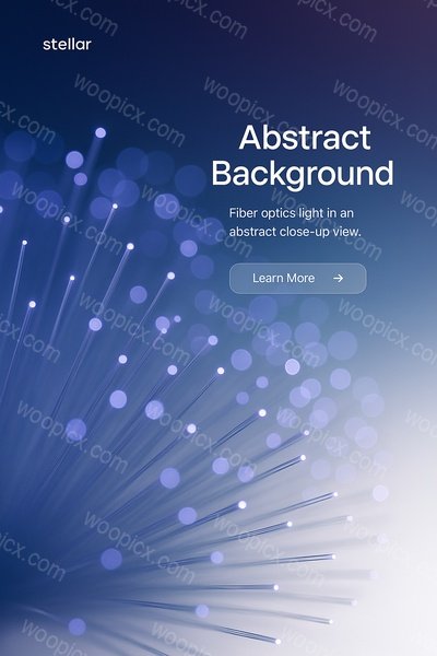Abstract Fiber Optics Light Background for Technology Themes