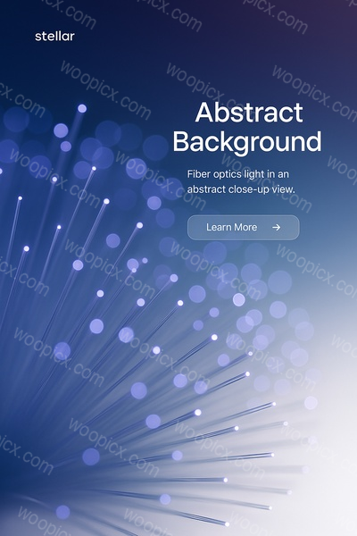 Abstract Fiber Optics Light Background for Technology Themes