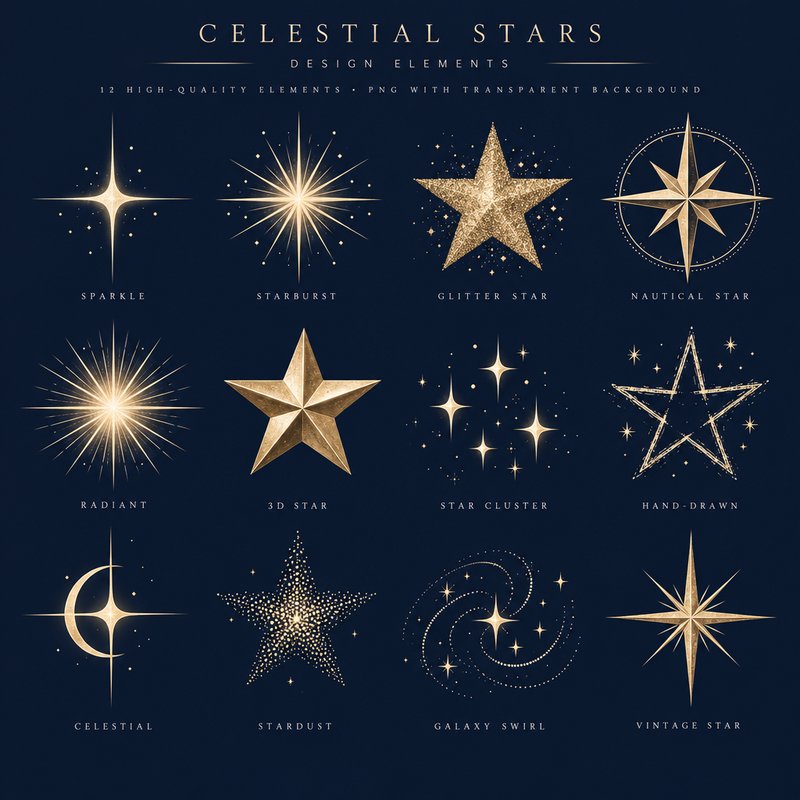 decorative star design elements