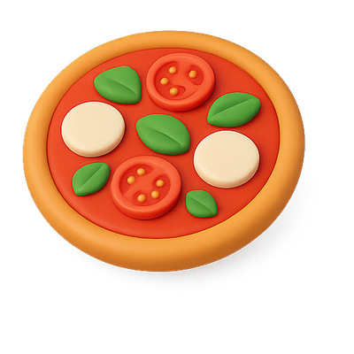 Colorful Play-Dough Pizza Model for Creative Play
