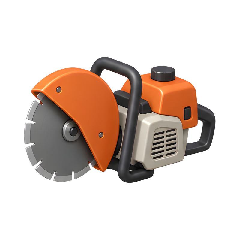 gas-powered concrete cut-off saw