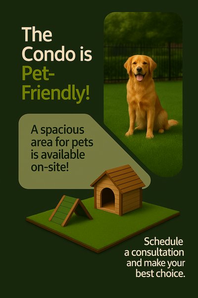Pet-Friendly Condo Promotional Graphic