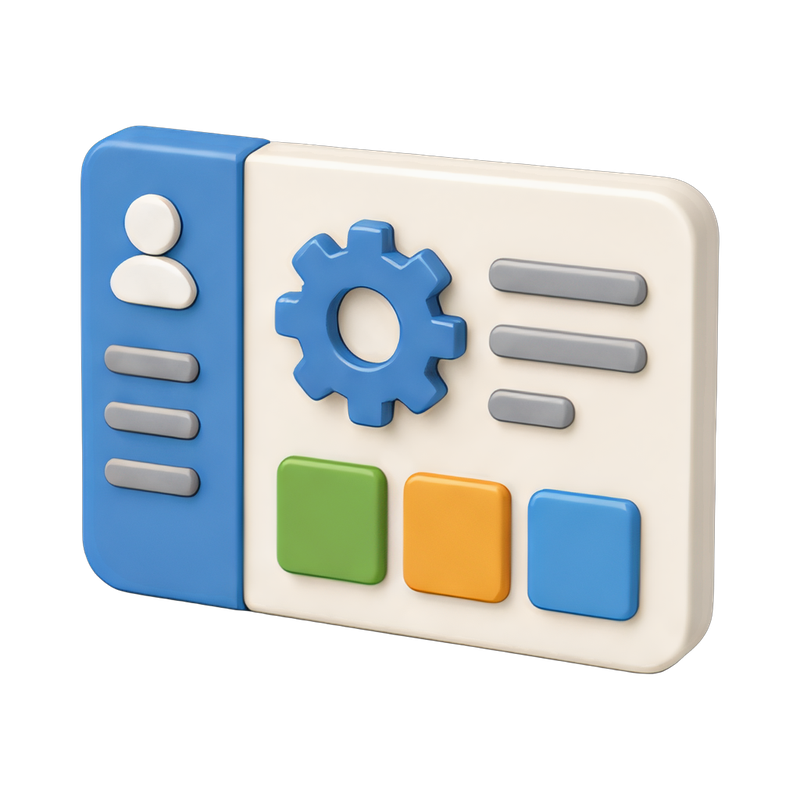 Modern CMS dashboard overview