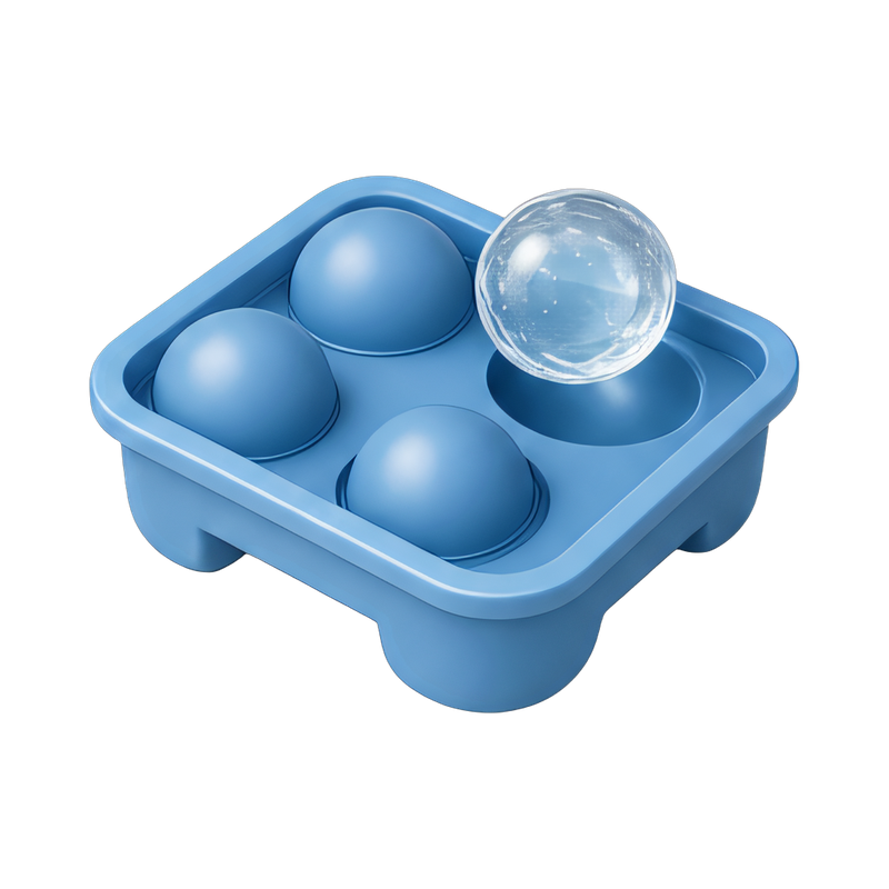 Spherical ice cube mold