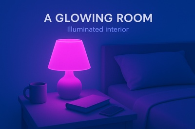 A Glowing Room: Illuminated Interior Design