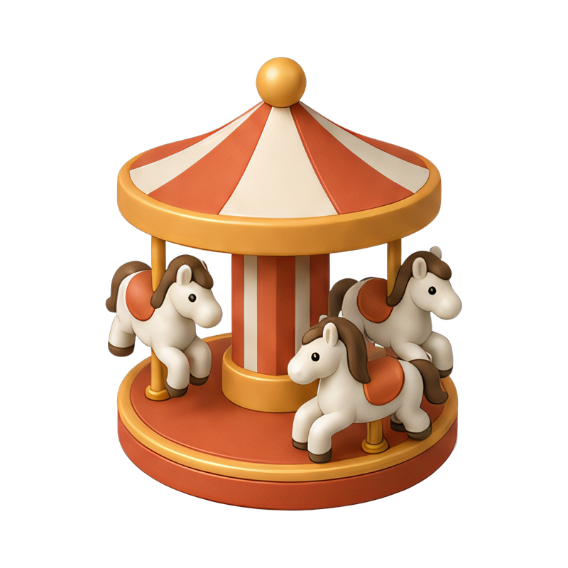 carousel with horses at fair