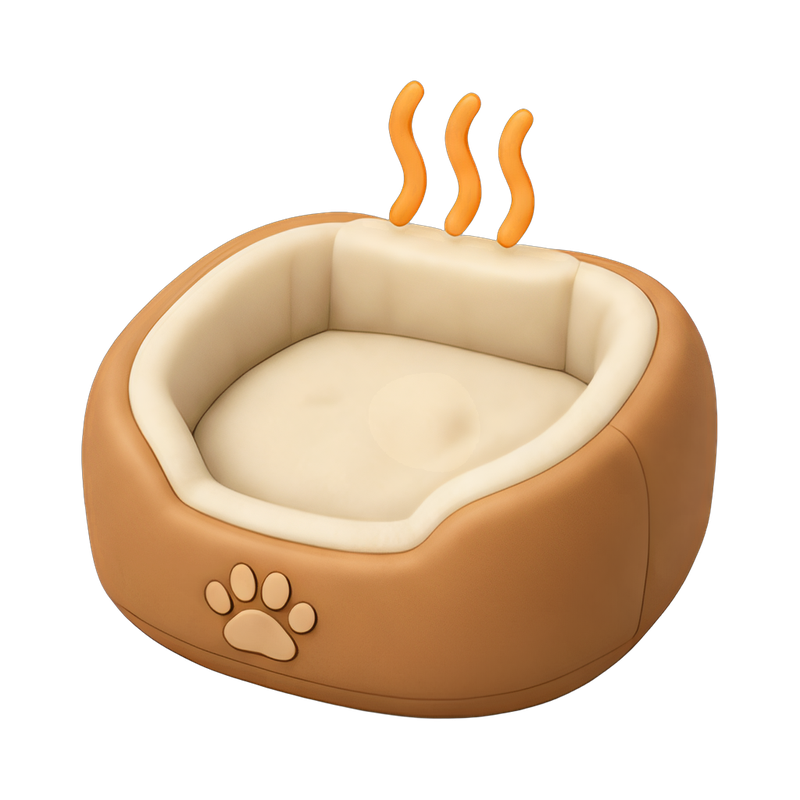 cozy heated pet bed
