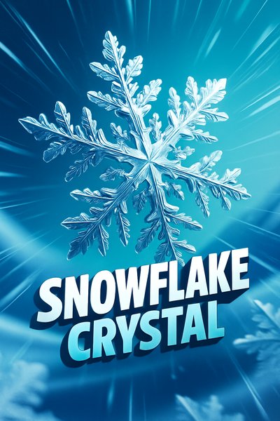 Dynamic Snowflake Crystal in Motion