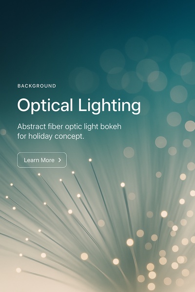Abstract Fiber Optics Light Bokeh for Holiday Background