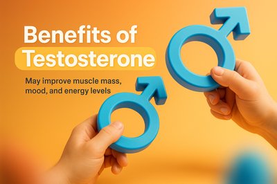 Informative Graphic Highlighting Testosterone Benefits