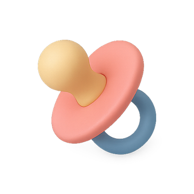 Colorful Baby Pacifier with Soft Design