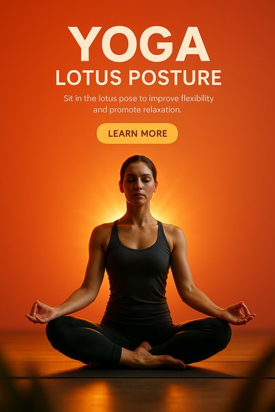 Yoga Lotus Posture for Flexibility and Relaxation