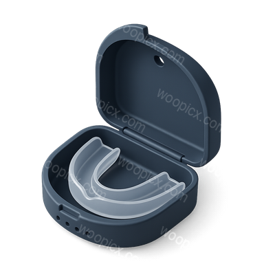 3D Icon of a Mouthguard in a Case