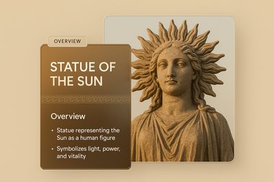 Stunning Statue of the Sun: Symbol of Light and Vitality