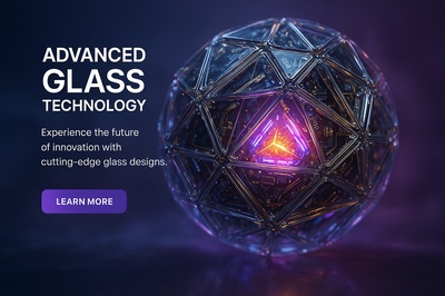 Advanced Glass Technology: A Hyperrealistic 3D Sphere