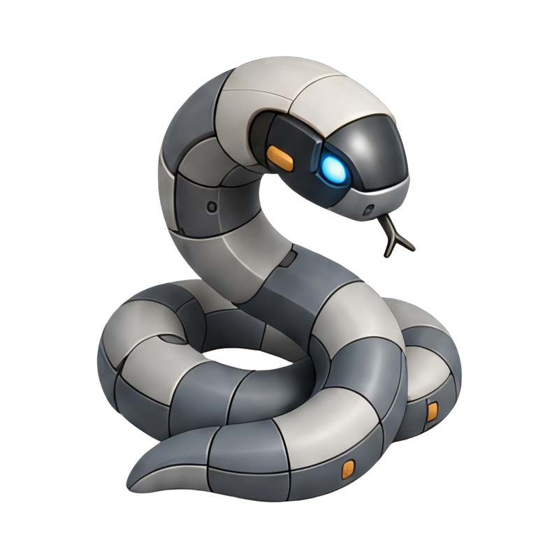futuristic snake robot design