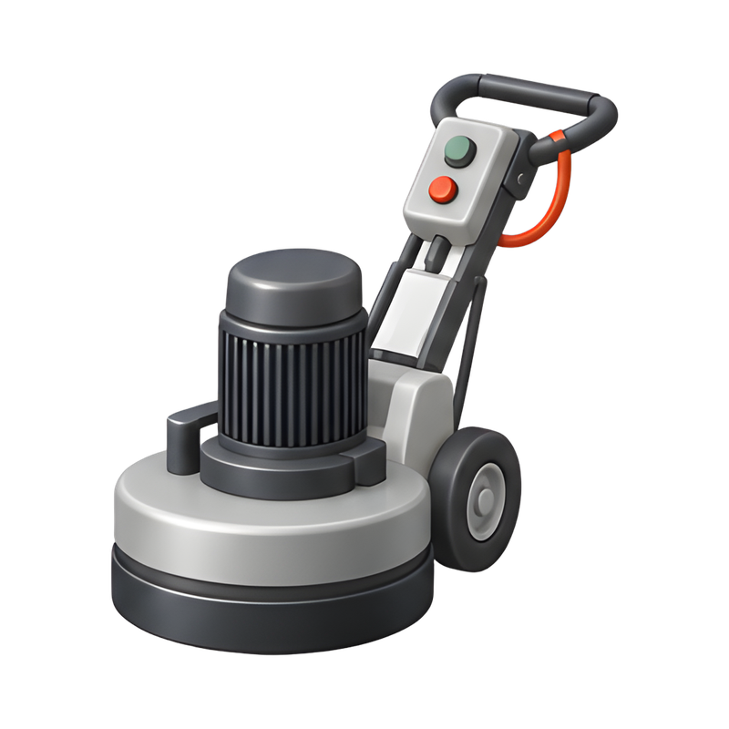 Efficient concrete floor grinder
