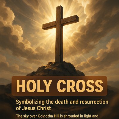 Dramatic Image of the Holy Cross Symbolizing Resurrection