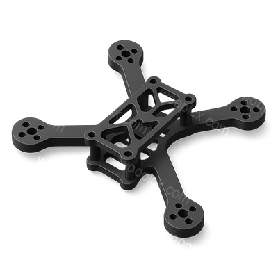 3D Isometric Racing Drone Frame Icon Design