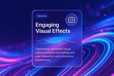 Futuristic Neon Abstract Background with Dynamic Visual Effects