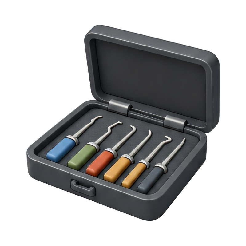 Lockpick set in sturdy case