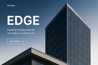 Modern Architectural Web Page Design Featuring EDGE