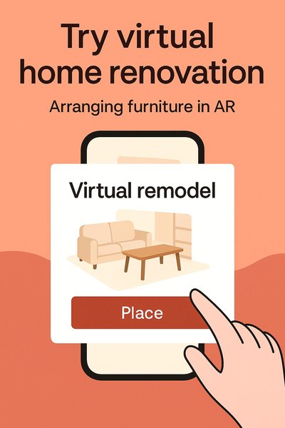 Augmented Reality Home Renovation App Interface