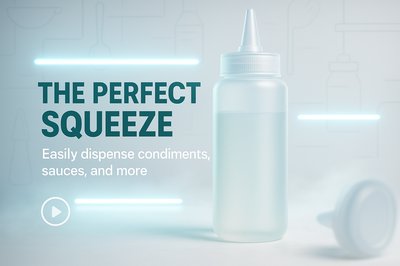 Modern Product Advertisement for Squeeze Bottle