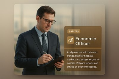 Professional Economic Officer Analyzing Data and Trends