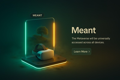 High-Quality Neon Scene with Metaverse Theme