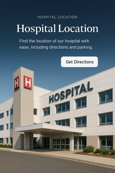 Stylish Hospital Location with Directions and Parking Info