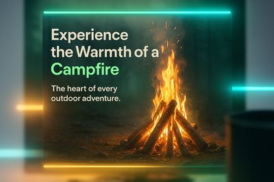 Experience the Warmth of a Campfire - Outdoor Adventure