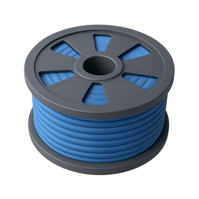 3D Filament Reel Icon with Isometric Design