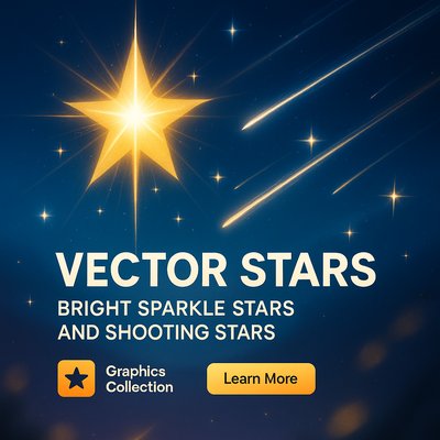 Dynamic Constellation of Bright Vector Stars and Shooting Stars