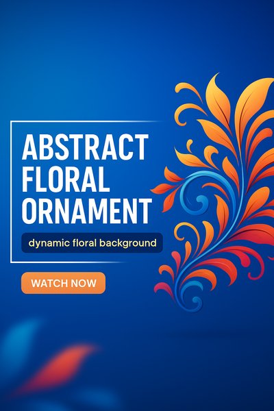 Vibrant Abstract Floral Background for Dynamic Visuals