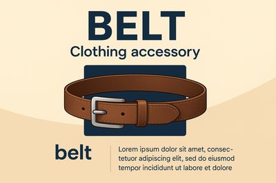 Stylish Designer Belt with Geometric Shapes and Color Scheme