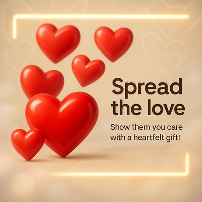 Heartfelt Promotion Graphic for Gift Giving