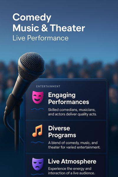 Engaging Live Comedy Music and Theater Performance