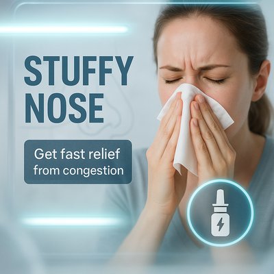 Healthcare Promotional Graphic for Nasal Relief