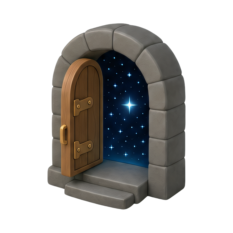 mystical doorway to the stars