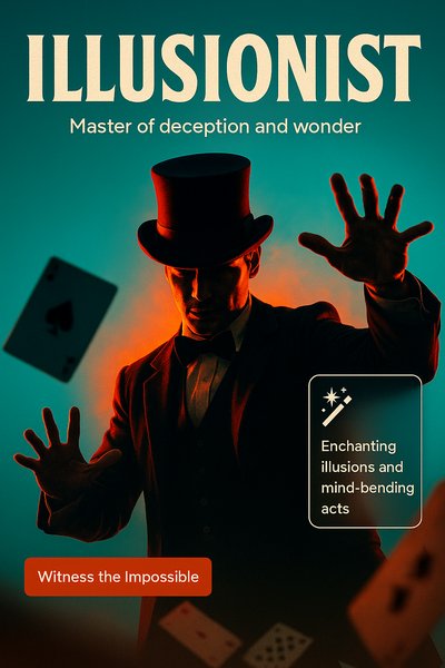 Dynamic Illusionist Performance Captured in Realistic Style
