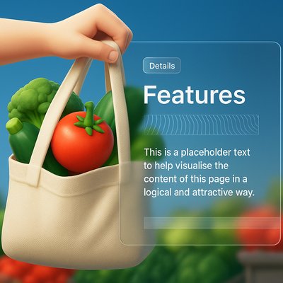 Hand Holding Reusable Bag with Vegetables at Farmers Market