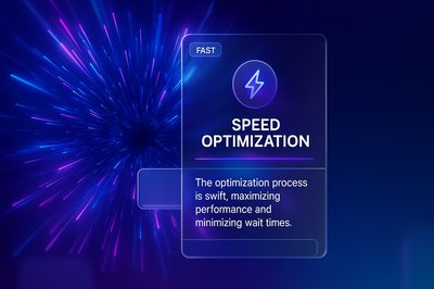 Vibrant Abstract Background with Neon Glow and Speed Optimization