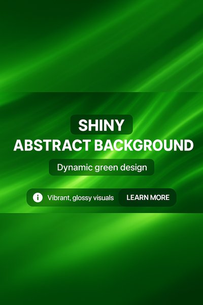Vibrant Abstract Background with Glossy Green Design